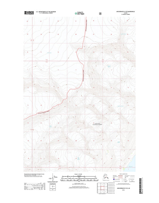Anchorage B-3 SE Alaska US Topo Map Image
