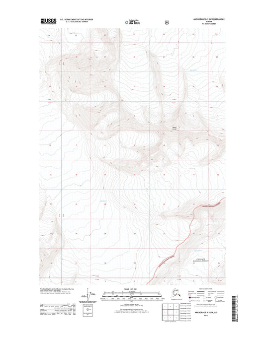 Anchorage B-3 SW Alaska US Topo Map Image