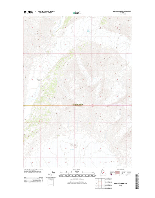 Anchorage B-4 NE Alaska US Topo Map Image