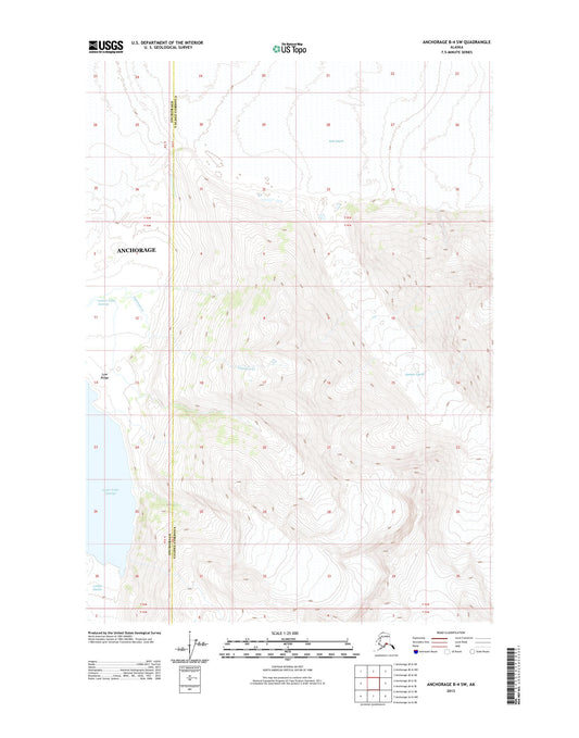 Anchorage B-4 SW Alaska US Topo Map Image