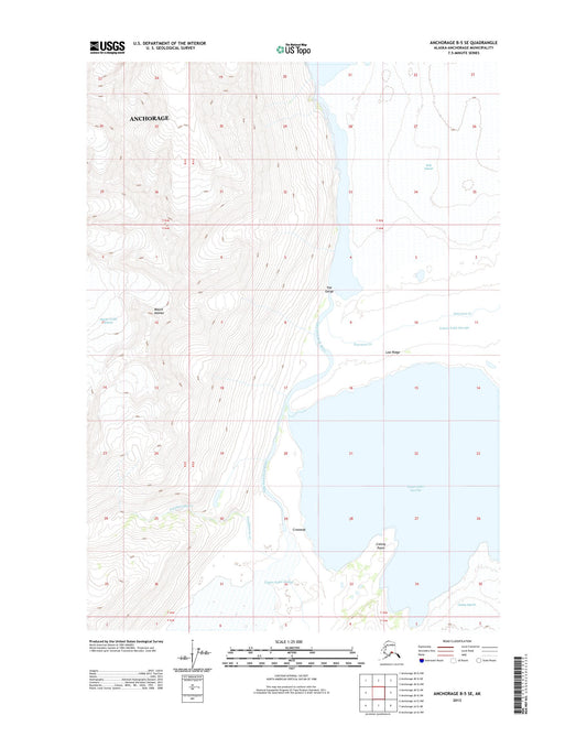 Anchorage B-5 SE Alaska US Topo Map Image