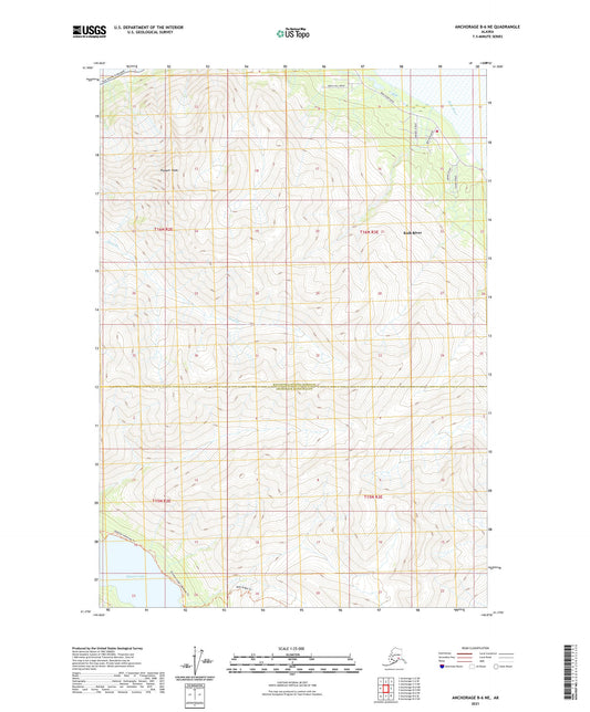 Anchorage B-6 NE Alaska US Topo Map Image