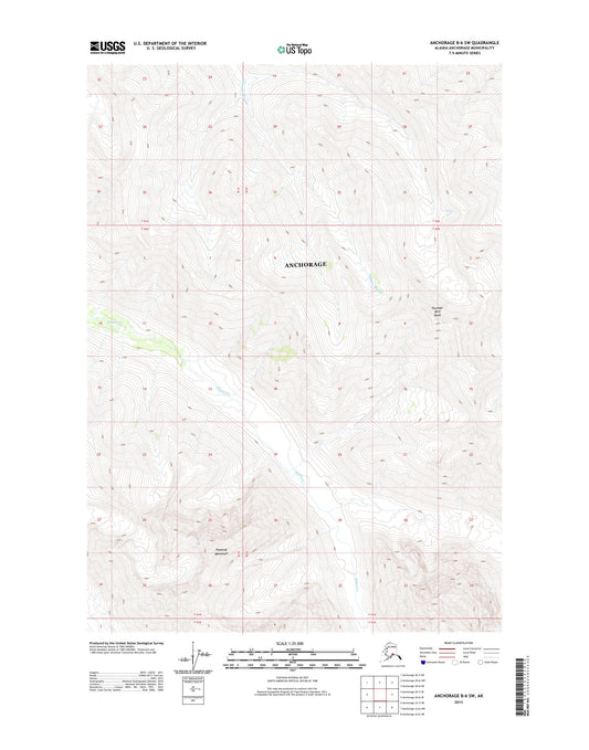 Anchorage B-6 SW Alaska US Topo Map Image