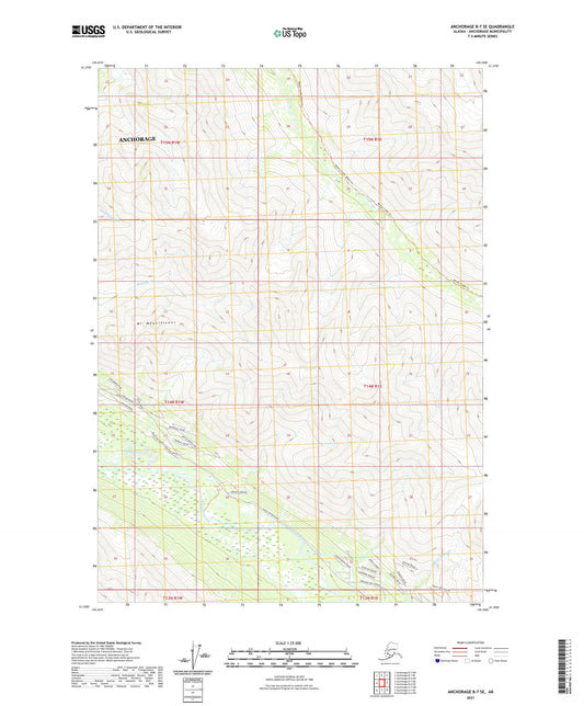 Anchorage B-7 SE Alaska US Topo Map Image