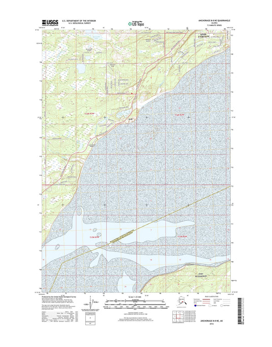 Anchorage B-8 NE Alaska US Topo Map Image