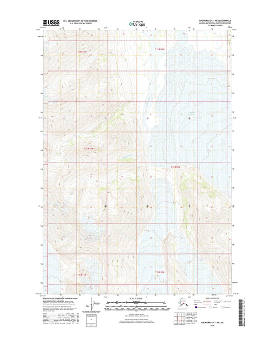 Anchorage C-1 NE Alaska US Topo Map Image