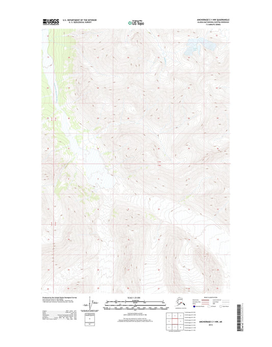 Anchorage C-1 NW Alaska US Topo Map Image