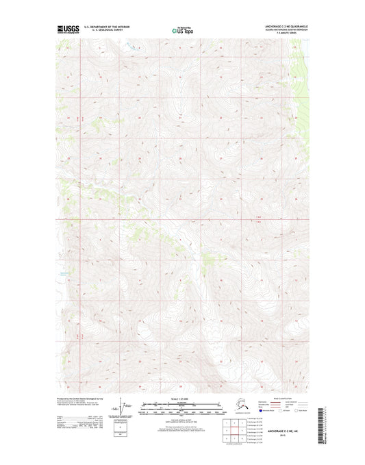 Anchorage C-2 NE Alaska US Topo Map Image