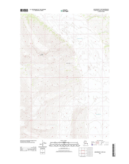 Anchorage C-2 NW Alaska US Topo Map Image