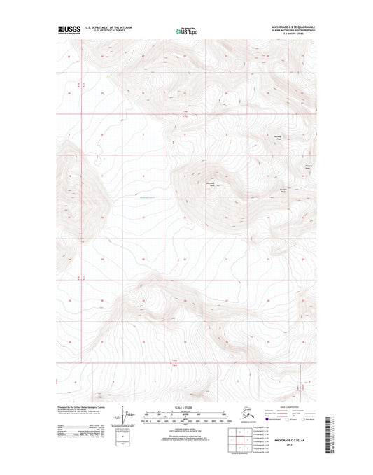 Anchorage C-2 SE Alaska US Topo Map Image