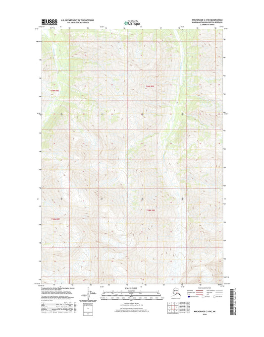 Anchorage C-3 NE Alaska US Topo Map Image