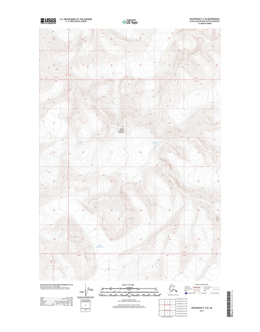 Anchorage C-3 SE Alaska US Topo Map Image