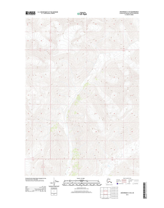 Anchorage C-4 SE Alaska US Topo Map Image