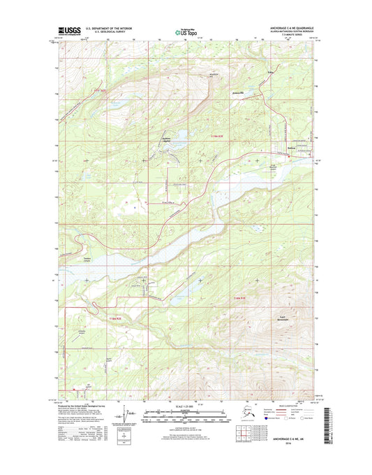 Anchorage C-6 NE Alaska US Topo Map Image