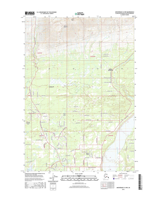 Anchorage C-6 NW Alaska US Topo Map Image