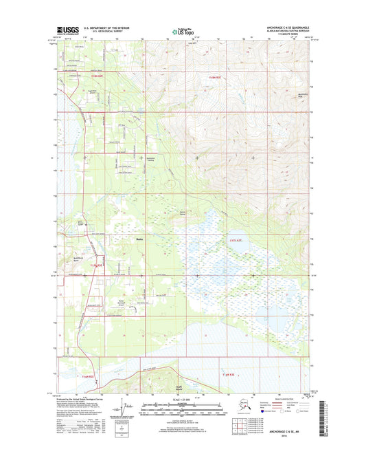 Anchorage C-6 SE Alaska US Topo Map Image