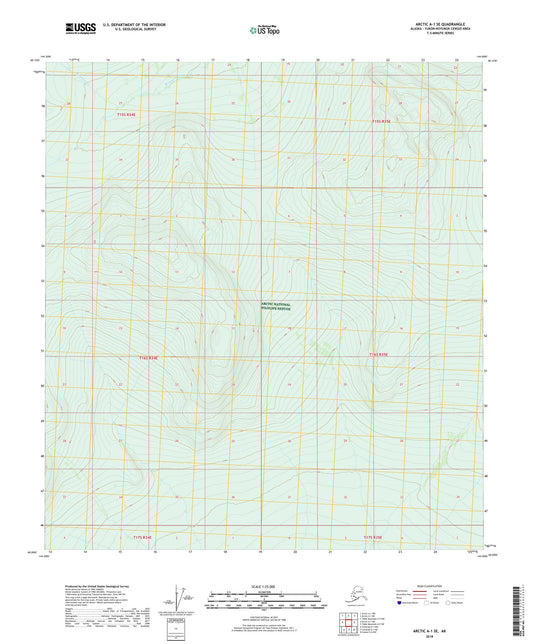 Arctic A-1 SE Alaska US Topo Map Image