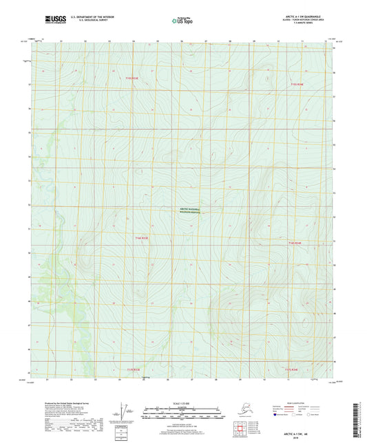 Arctic A-1 SW Alaska US Topo Map Image