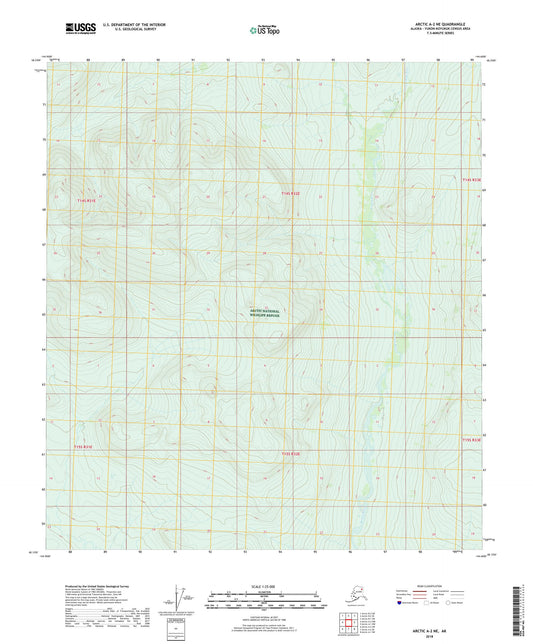 Arctic A-2 NE Alaska US Topo Map Image