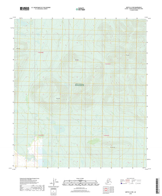 Arctic A-2 NW Alaska US Topo Map Image
