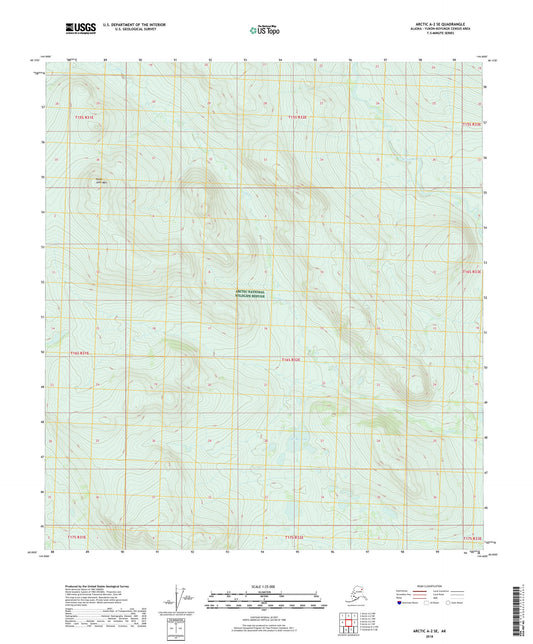 Arctic A-2 SE Alaska US Topo Map Image