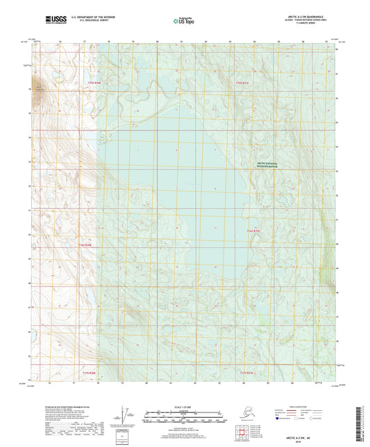 Arctic A-2 SW Alaska US Topo Map Image