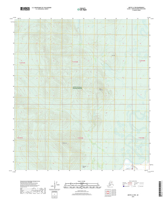 Arctic A-3 NW Alaska US Topo Map Image