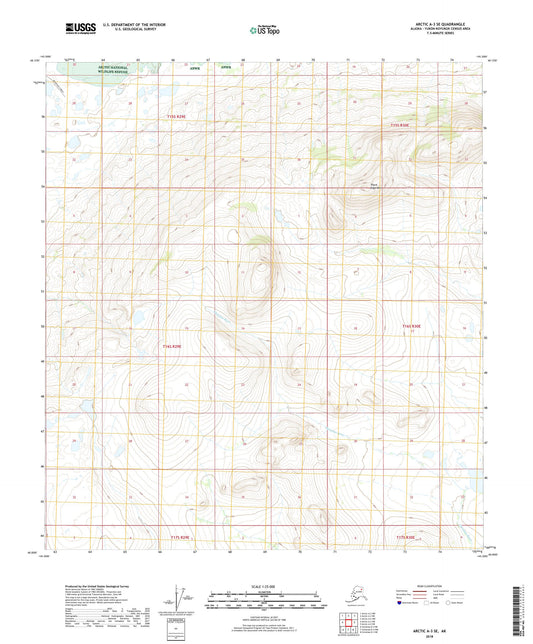 Arctic A-3 SE Alaska US Topo Map Image