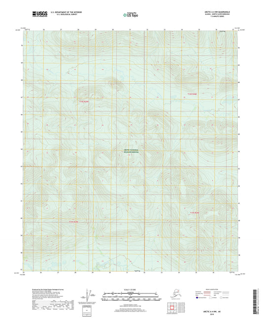 Arctic A-4 NW Alaska US Topo Map Image