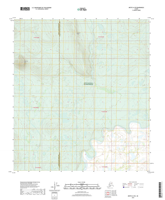 Arctic A-4 SE Alaska US Topo Map Image