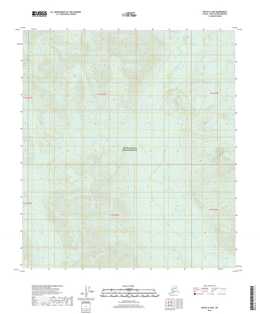 Arctic A-5 NE Alaska US Topo Map Image