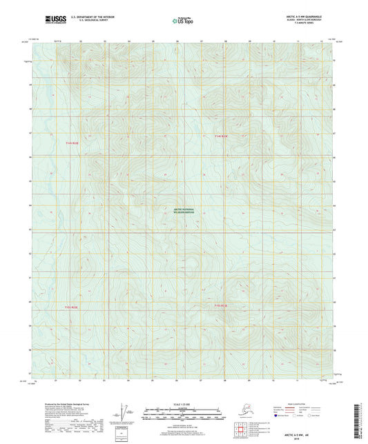 Arctic A-5 NW Alaska US Topo Map Image