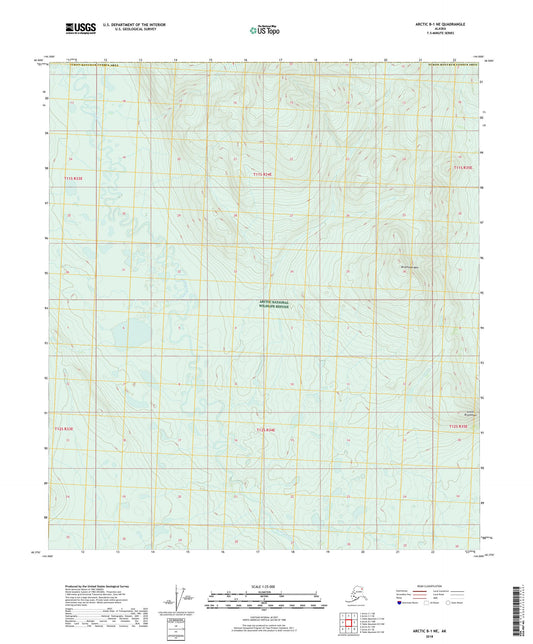 Arctic B-1 NE Alaska US Topo Map Image
