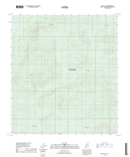 Arctic B-2 SW Alaska US Topo Map Image