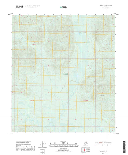 Arctic B-3 NW Alaska US Topo Map Image