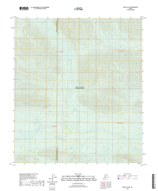 Arctic B-4 NE Alaska US Topo Map Image