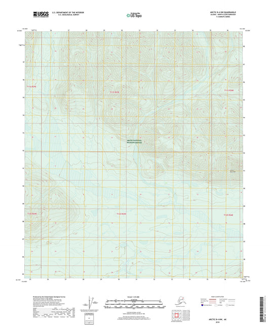Arctic B-4 NW Alaska US Topo Map Image