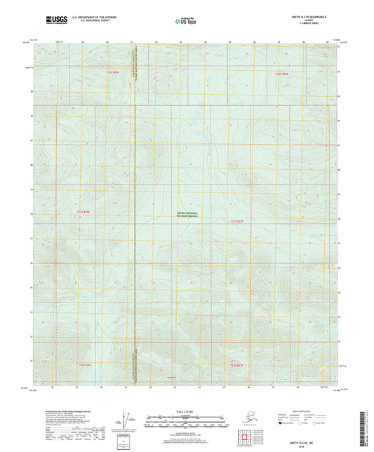 Arctic B-4 SE Alaska US Topo Map Image