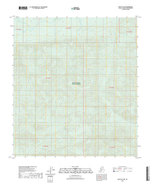 Arctic B-4 SW Alaska US Topo Map Image
