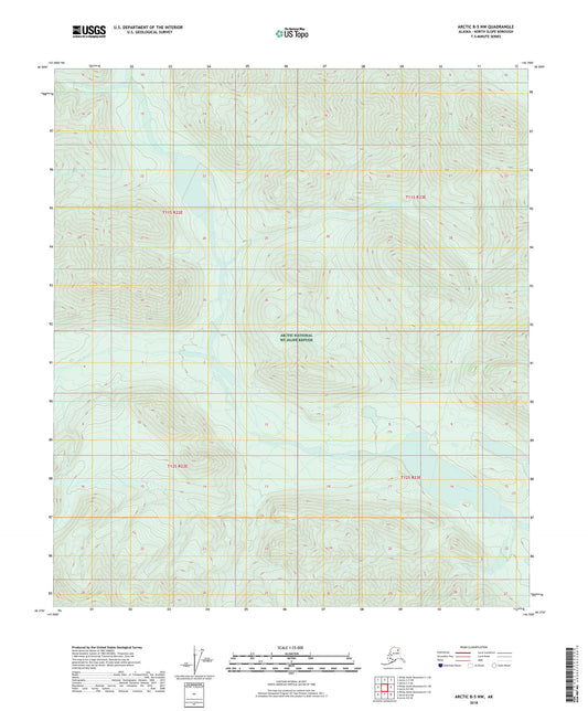 Arctic B-5 NW Alaska US Topo Map Image