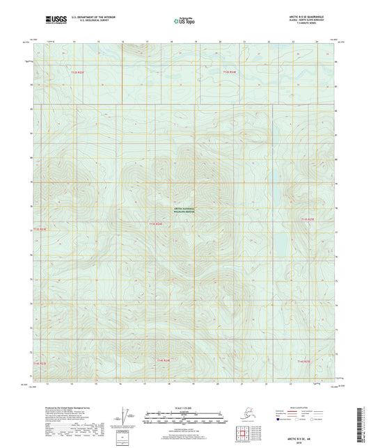 Arctic B-5 SE Alaska US Topo Map Image