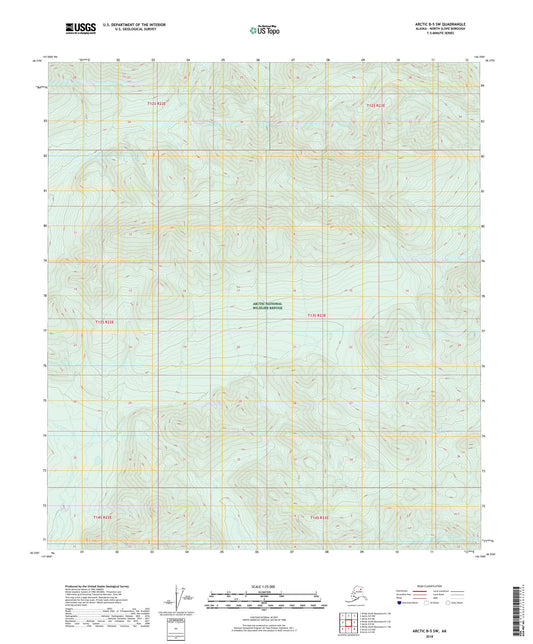 Arctic B-5 SW Alaska US Topo Map Image