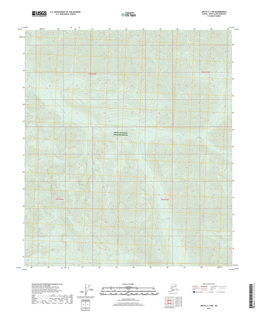 Arctic C-1 NW Alaska US Topo Map Image