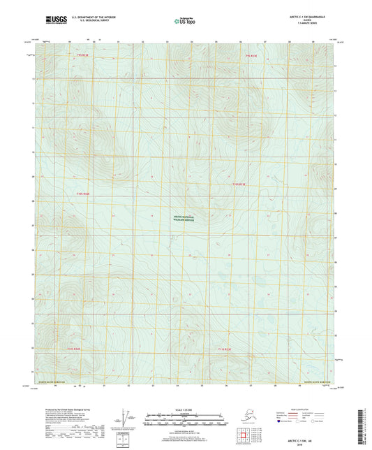 Arctic C-1 SW Alaska US Topo Map Image