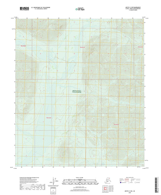 Arctic C-2 NE Alaska US Topo Map Image