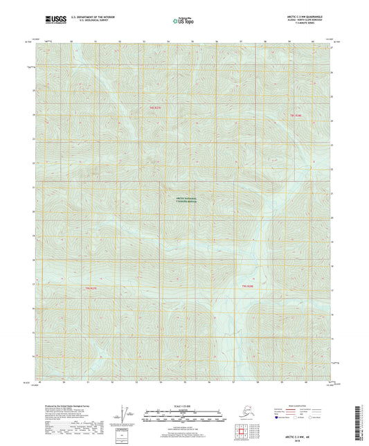 Arctic C-3 NW Alaska US Topo Map Image