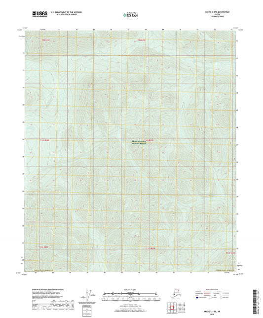 Arctic C-3 SE Alaska US Topo Map Image