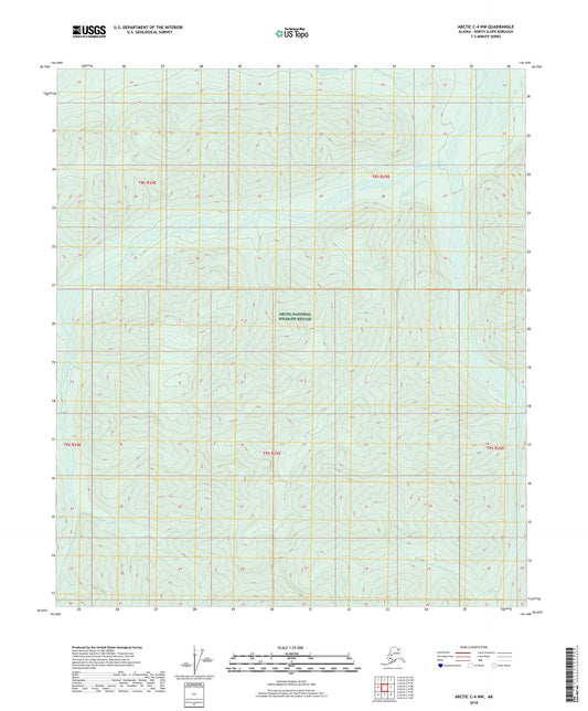 Arctic C-4 NW Alaska US Topo Map Image