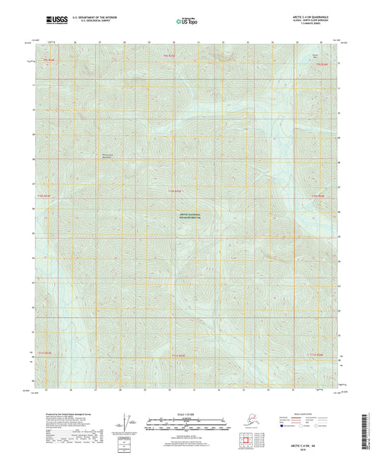 Arctic C-4 SW Alaska US Topo Map Image