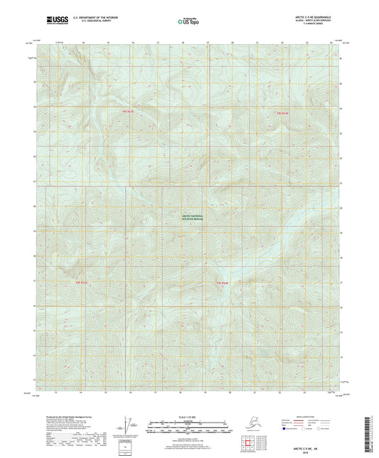 Arctic C-5 NE Alaska US Topo Map Image